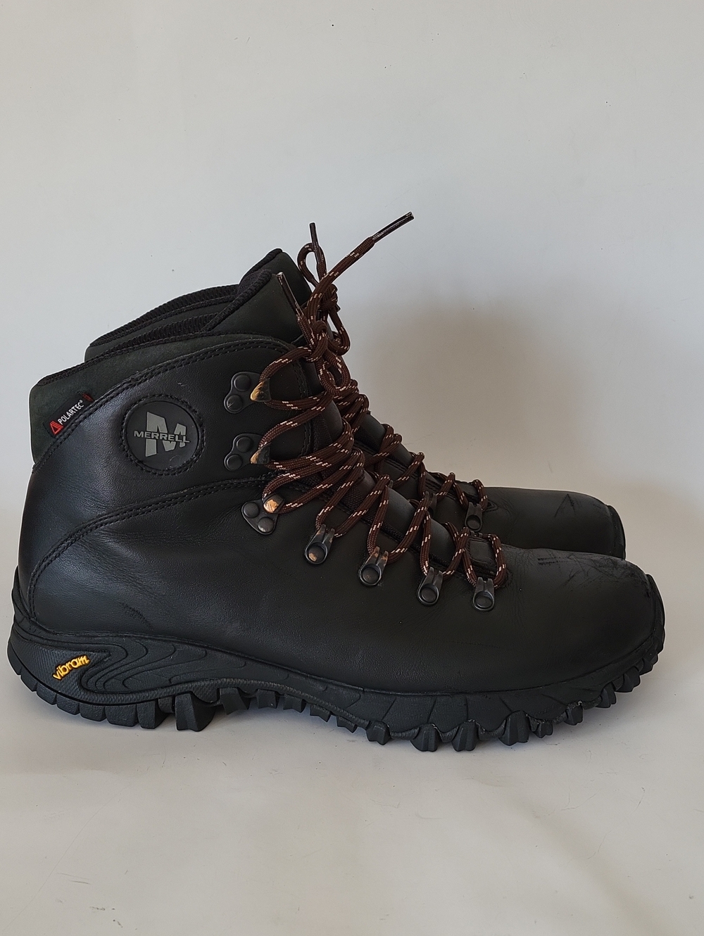 Merrell Summit Leather Hiking Boots Vibram Sole Size 11
